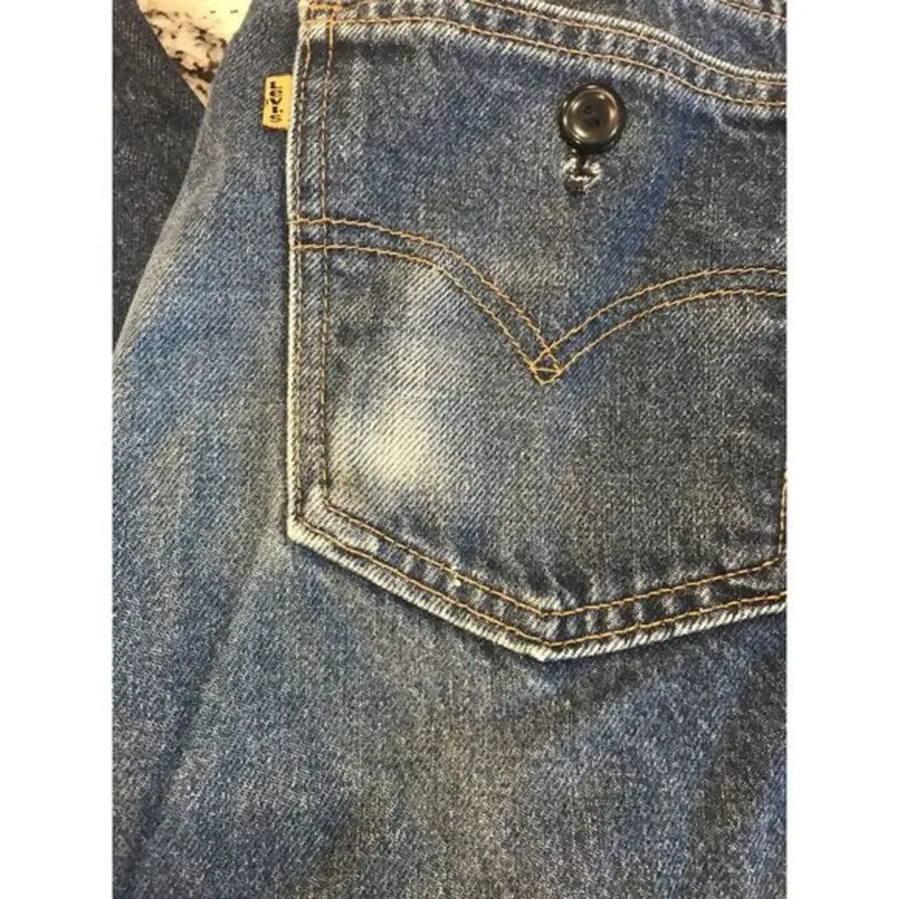 Vintage Levi's Orange Tab 517 0217 USA Made Jeans Tag 38x32 Stitching Error 1of1
